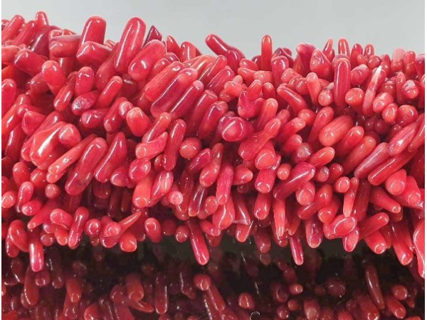 Hilo dientes coral bambu 4x10/12mm