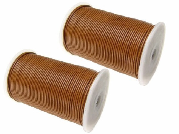 CUERO MARRÓN CLARO 2mm -10mts-