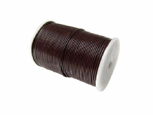 CUERO MARRÓN OSCURO 2mm ROLLO -100mts-