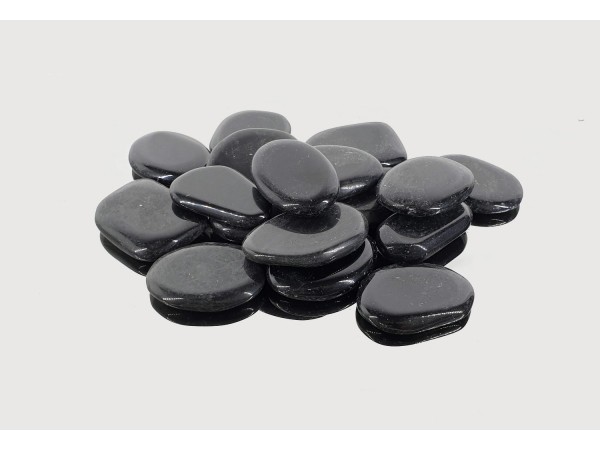 Rodado plano obsidiana negra (250gr)