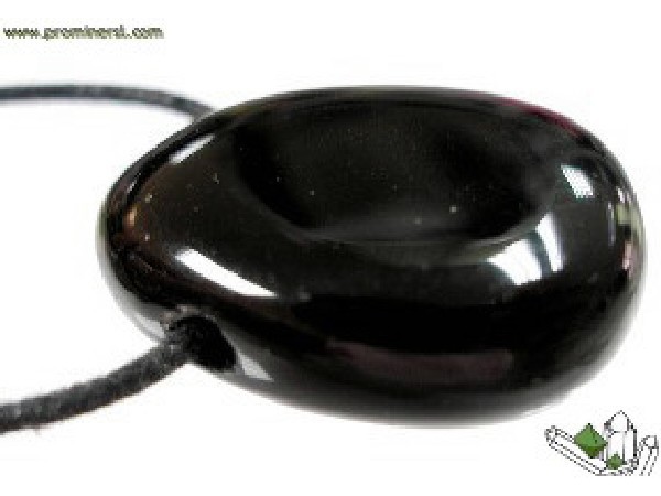 Colgante perita obsidiana negra (5ud)