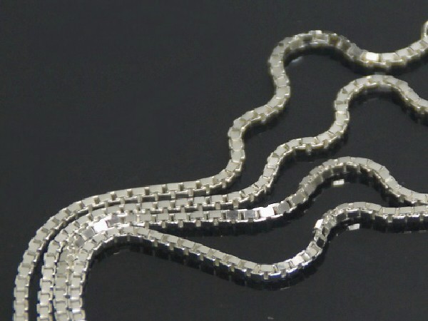 Cadena chapada en plata 60cm.(2ud)