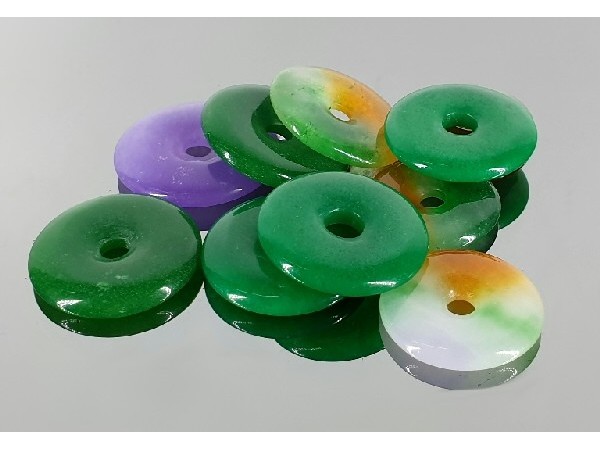 COLGANTE DONUT JADE TEÑIDO(10ud)