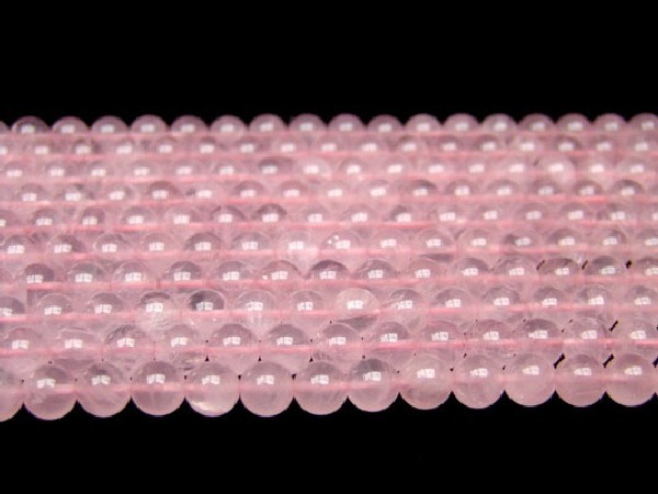 Hilo bola cuarzo rosa 10mm primera