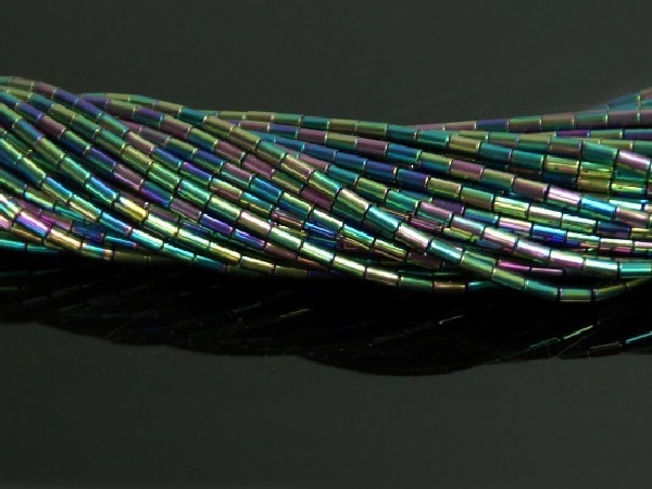 Hilo tubo hematite color arcoiris