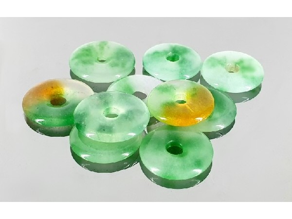 COLGANTE DONUT MINI JADE DOS COLORES (10ud)