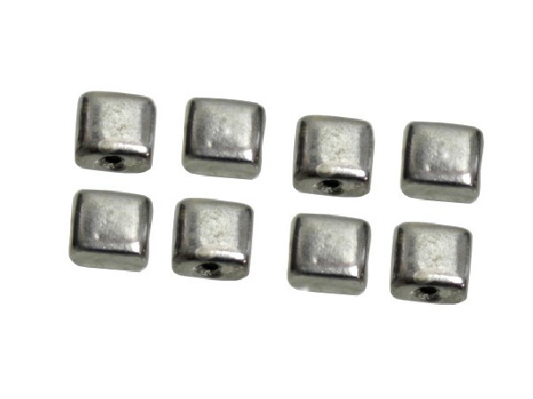 FORNITURA PLATA CUADRADO 8X8 (12UD)