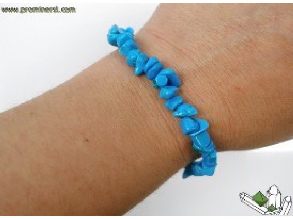 PULSERA CHIP TURQUENITA -10ud-