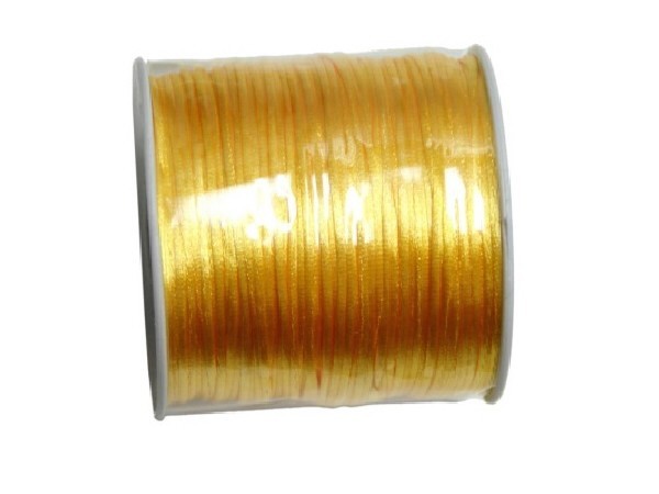 Cordón cola ratón seda amarillo girasol(70mts)