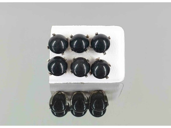 Pendiente garra obsidiana bola 8mm (3par)