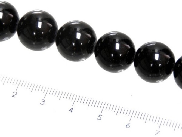 HILO BOLA TURMALINA NEGRA 14mm