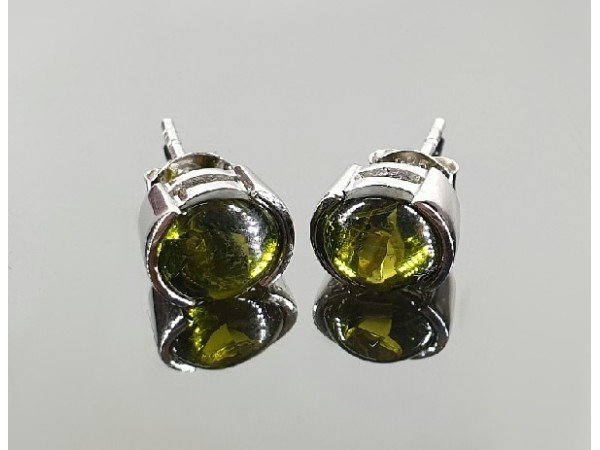 PENDIENTES CIRCONITA VERDE(1par)