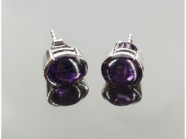 PENDIENTES CIRCONITA LILA (1par)