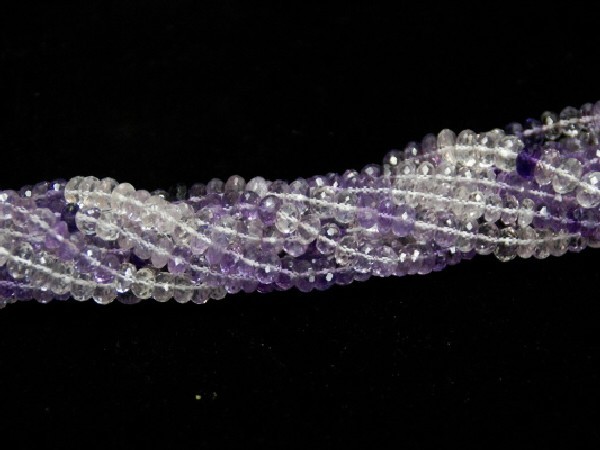 Hilo lenteja tallada amatista 7x5mm extra