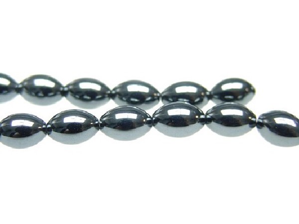 HILO HEMATITE SEMILLA 7x12mm