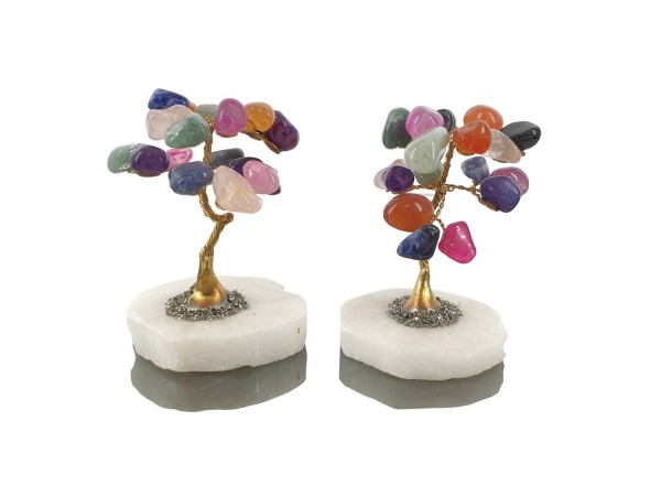 Arbol multicolor mini base pirita