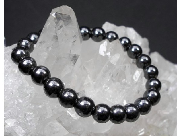 Pulsera bola 8mm hematite (10ud)