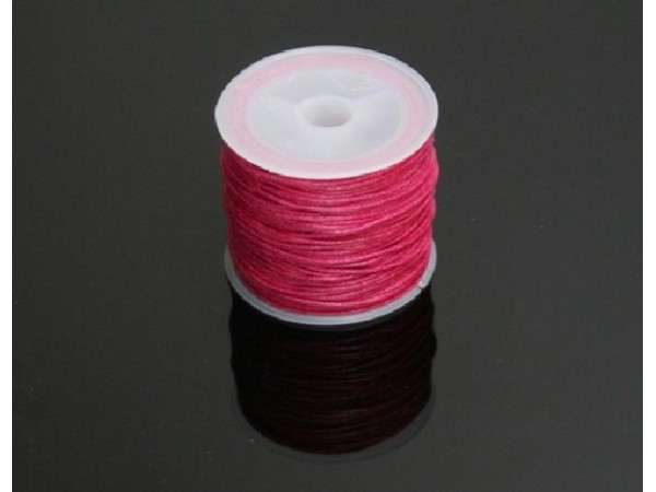 Cordón algodón encerado fucsia 1mm(35ml)