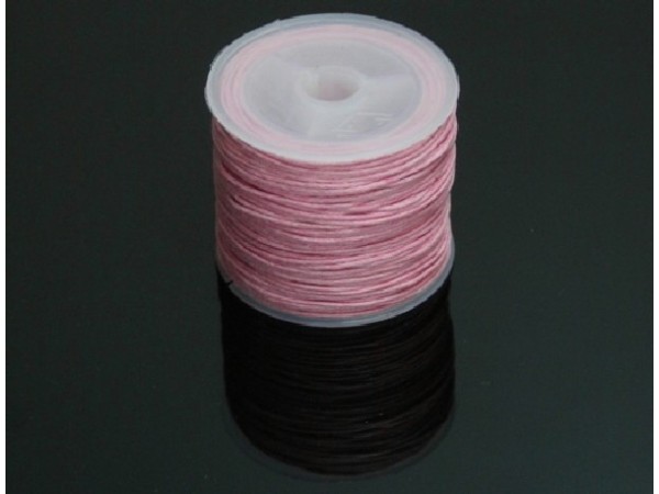 CORDÓN ALGODÓN ENCERADO 1mm ROSA PALO (35ml)