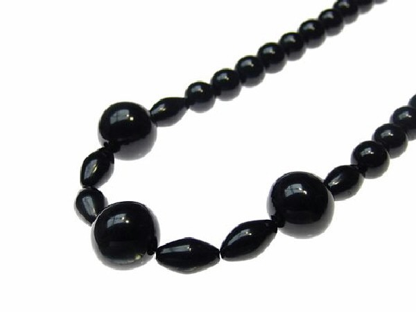 COLLAR AZABACHE  BOLA 14/22mm / SEMILLA -1ud-