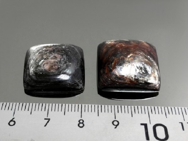 Cabujón mica moscovita 20x20mm.(2ud)