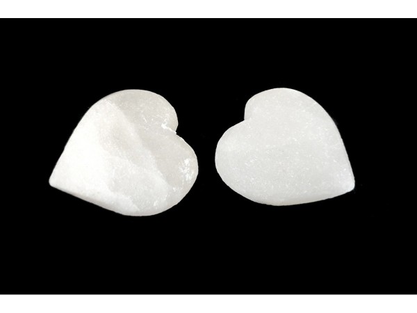 Corazón sal blanca 7 cm