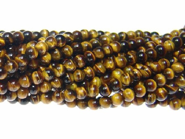 HILO BOLA OJO DE TIGRE 4mm