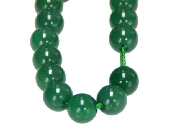 HILO AGUJERO GRANDE AGATA VERDE 12mm -1ud-