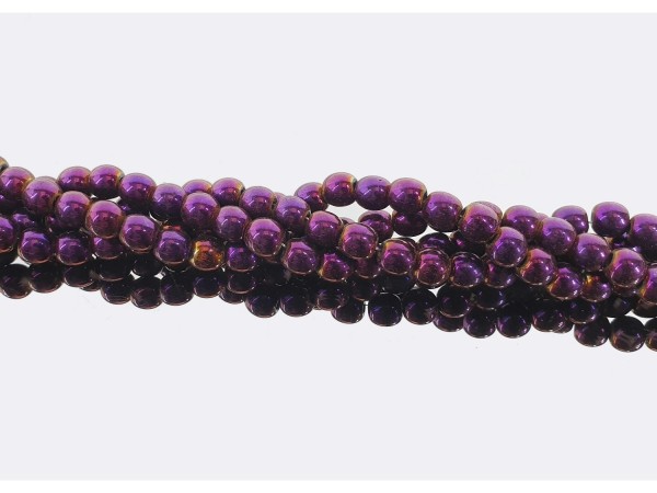 Hilo bola hematite color purpura 6mm