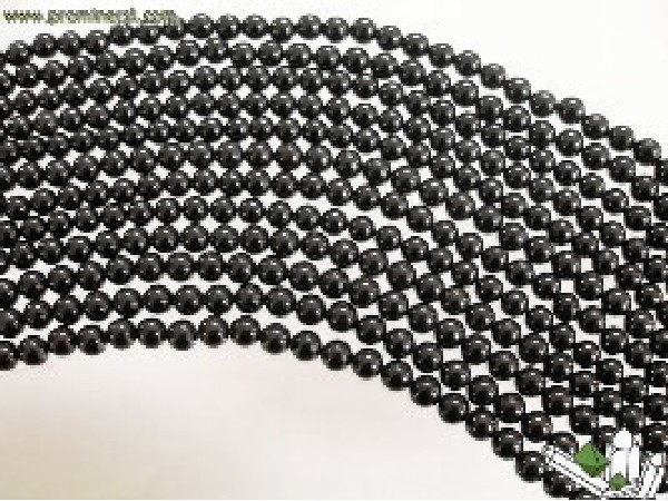 HILO BOLA OBSIDIANA NEGRA 8mm