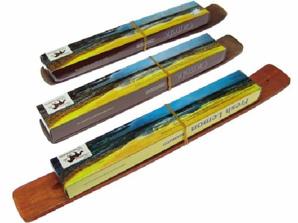 INCENSARIO DE MADERA + CAJA INCIENSOS -1ud-