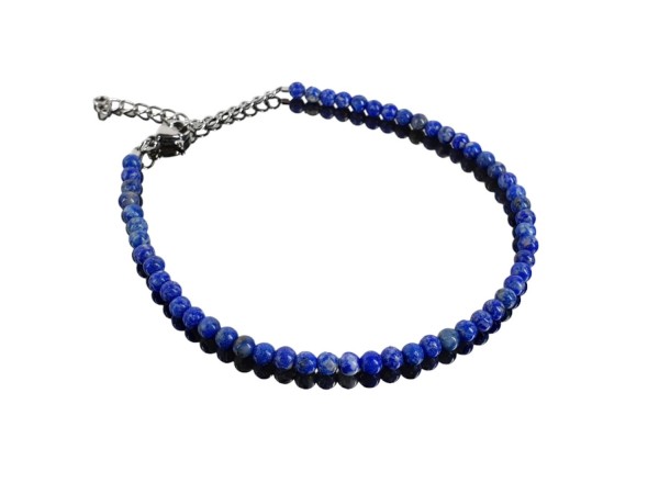 Tobillera bola 4mm ajustable lapislazuli