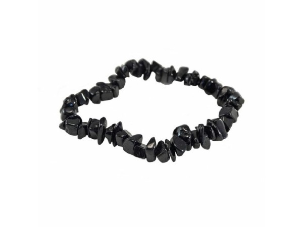 Pulsera chip turmalina negra (10ud)