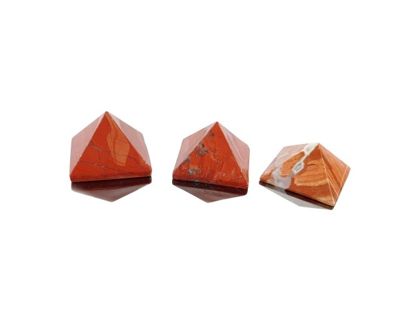 Piramide jaspe rojo 3/4cm