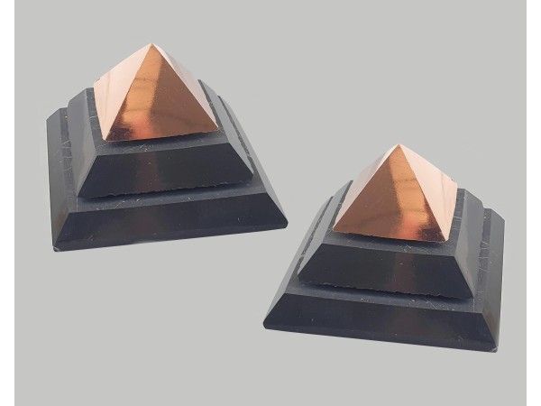 Shungita piramide cobre Sakkara 5 cm