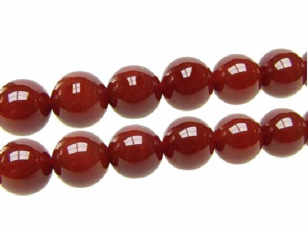 Hilo bola agata roja 6mm