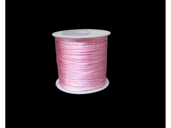 Cordón cola ratón seda rosa pastel (70mts)