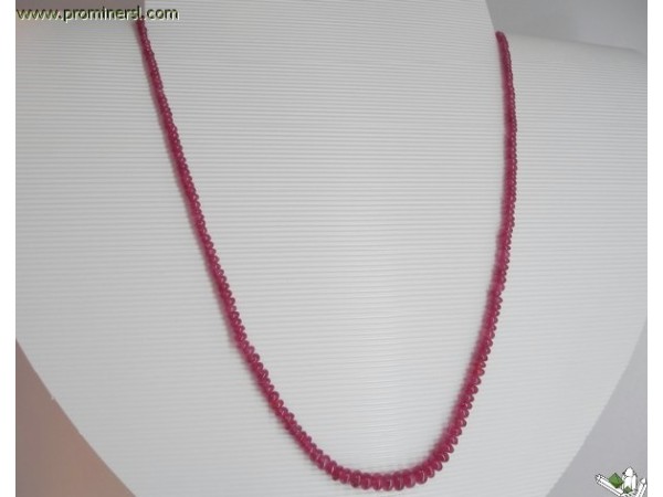 COLLAR RUBIES LENTEJA PEQ. SUPEREXTRA