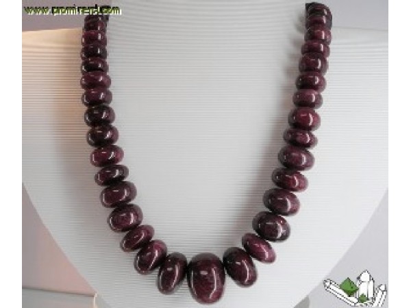 COLLAR LENTEJAS RUBIES GIGANTES