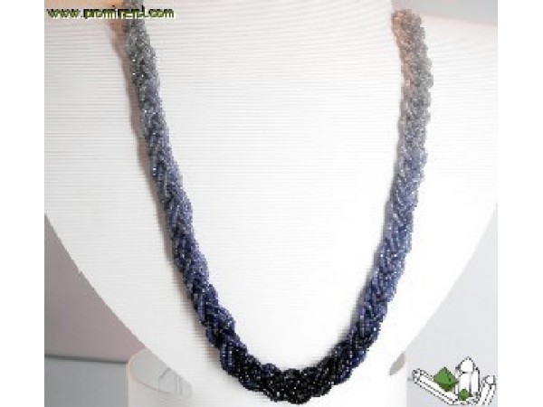 COLLAR ZAFIROS TRENZADOS