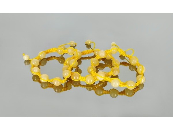 PULSERA SHAMBALA CALCITA AMARILLA (1ud)