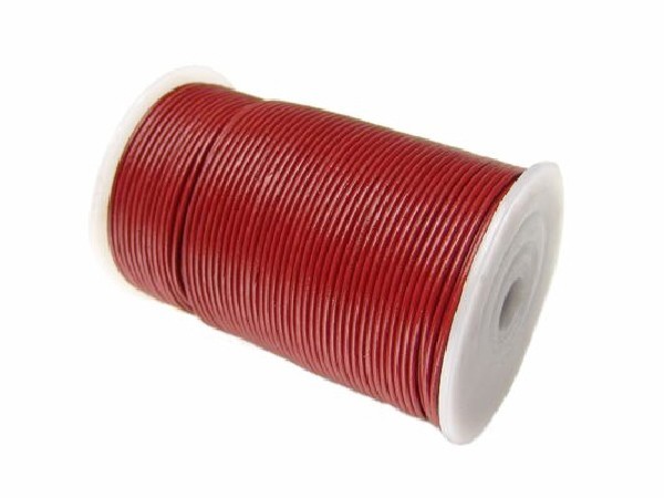 CUERO ROJO ENCERADO 1.5mm (100mts)