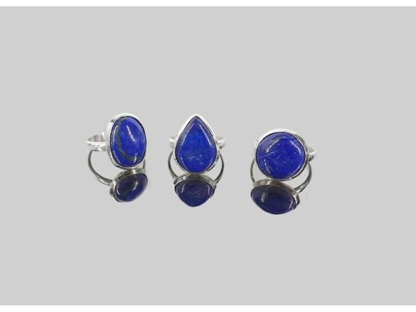 Anillo adaptable lapislazuli plata