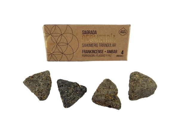 Sahumerio triangular frankincense y ambar - Sagrada Madre