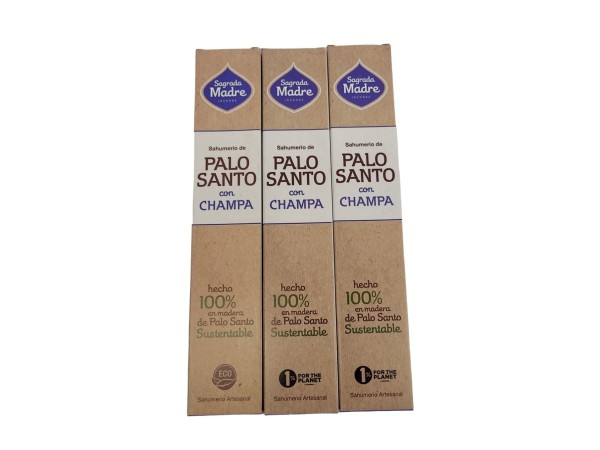 Incienso de Palo Santo con Champa - Sagrada Madre