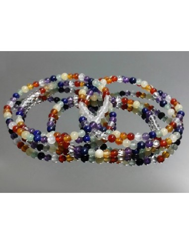 Pulsera 7 chacras bola 4mm