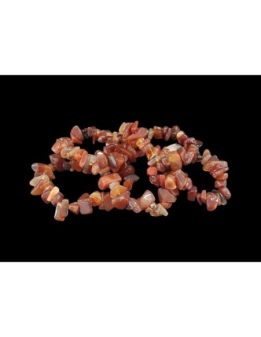 Pulsera chip grande carneola (5ud)