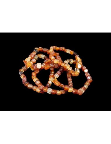 Pulsera chip pequeño carneola  (5ud)